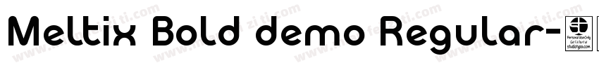 Meltix Bold demo Regular字体转换